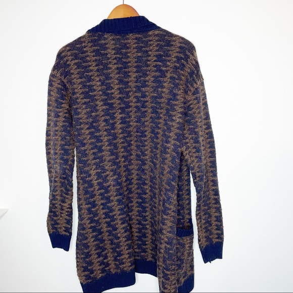 Pendleton Wool Alpaca Sweater Open front Cardigan Size L - Picture 4 of 15